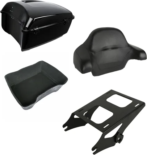 Vista 17 de XMT-MOTO Tronco picado para Harley Touring Road King 14-Up azul eléctrico