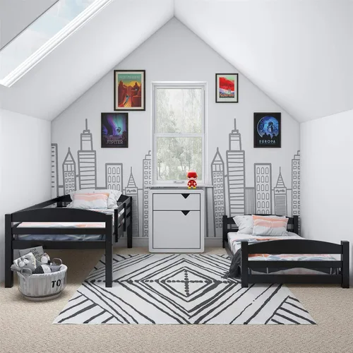 Vista 5 de Dorel Living Sierra Twin sobre litera individual Negro Modelo DL7891B