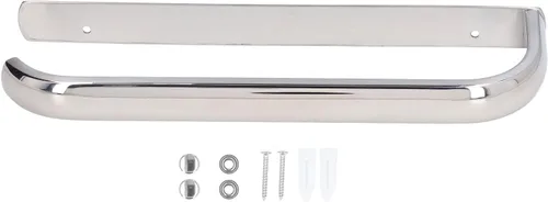 Vista 6 de Toallero de mano de acero inoxidable, organizador de toallas de mano montado en la pared, soporte para toallas montado en la pared, estante