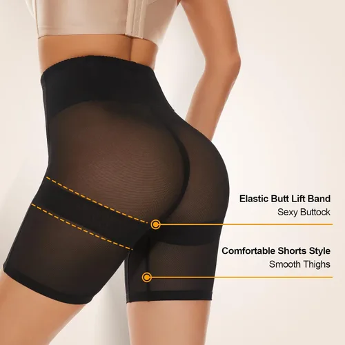 Vista 3 de SIMIYA Faja moldeadora para mujer, con control de abdomen, pantalones cortos moldeadores para levantamiento de glúteos, faja moldeadora de cintura