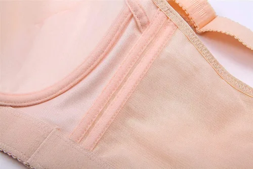 Vista 7 de Sujetadores push up para mujer, talla grande, encaje floral, con aros, copa suave, para uso diario