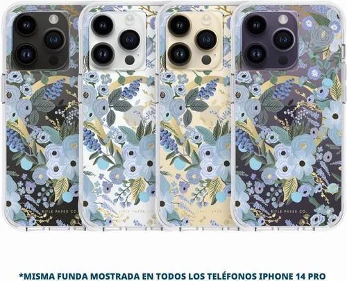 Vista 7 de Rifle Paper Co. Funda para iPhone 14 Pro [Compatible con MagSafe] [Protección contra caídas de 10 pies] Linda funda para iPhone de 6.1
