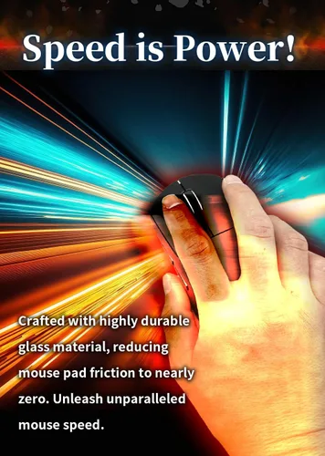 Vista 3 de OniAim Ultra-Thin 0.55mm Glass Gaming Mouse Skates for Logitech G Pro X Superlight Mouse Feet - Exceptionally Smooth Glide with Rounded Edges with