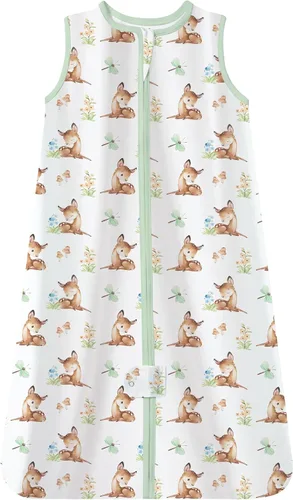 Vista 18 de TotAha Toddler Sleep Sack 2T-4T 0.5 TOG Wearable Blanket Sleeping Bag Safari de África