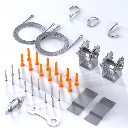 Vista 12 de Amgo Paradise - Accesorios para poste de vela para toldo, abrazadera de anillo en D para toldos de alta resistencia, postes de repuesto versátiles