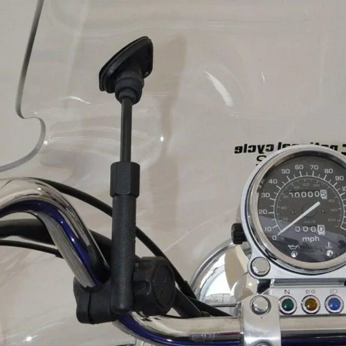Vista 3 de National Cycle Parabrisas transparente N8513 Plexifairing 3 para Harley David 1957-2012