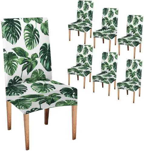Vista 41 de CAPSCEOLL Fundas para sillas Parsons de elastano, súper ajuste, extraíbles y lavables, para sillas de cocina, fundas protectoras para comedor