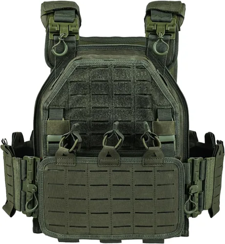Vista 10 de vAv YAKEDA Chaleco táctico de liberación rápida con corte láser multicam, chaleco ligero