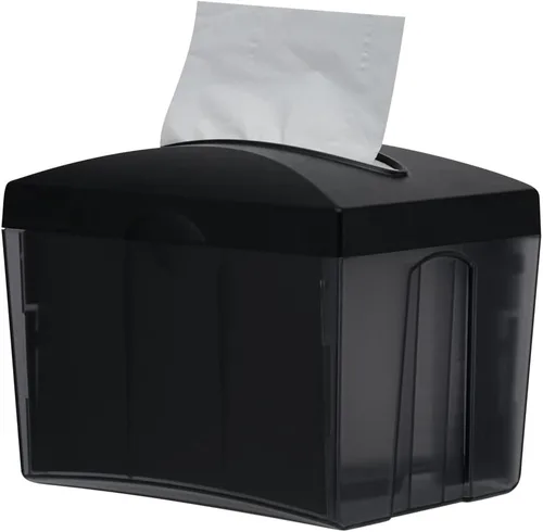 Vista 15 de Restaurantware Bar Lux - Servilletero rectangular de plástico negro de 7.9 x 5.5 pulgadas, 1 organizador de 3 compartimentos, de plástico negro