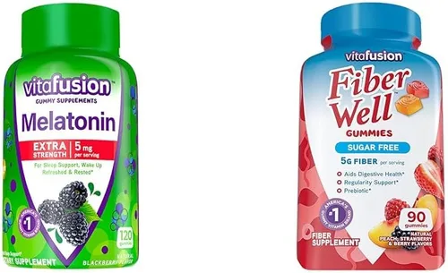 Vista 11 de Vitafusion Vitaminas gomosas de melatonina extra fuertes, 5 mg, 120 unidades de gomitas