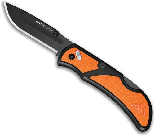 Vista 7 de OUTDOOR EDGE Navaja de bolsillo plegable Razor EDC Lite con clip, cuchillo compacto de hoja reemplazable de 2.5 pulgadas con cuchillas RazorSafe
