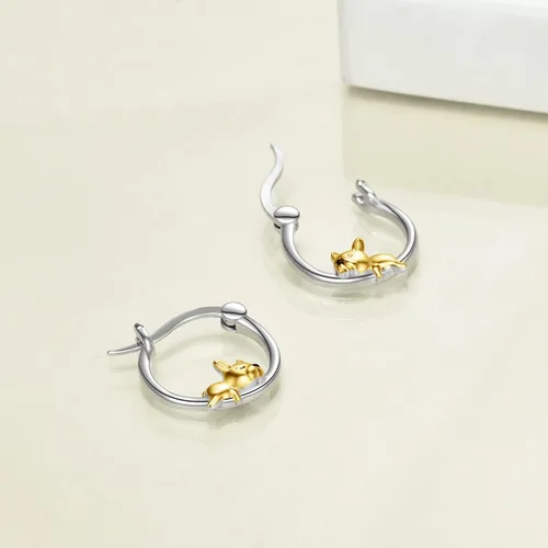 Vista 47 de VONALA Bonitos aretes de aro de plata de ley 925, regalos de cumpleaños para mujer