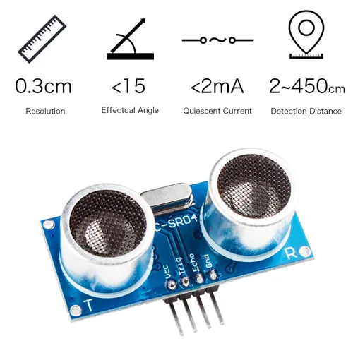 Vista 2 de Smraza Módulo ultrasónico HC-SR04 Sensor de distancia con 2 unids soporte de montaje para Arduino R3 MEGA mega2560 Duemilanove Nano Robot XBee ZigBee
