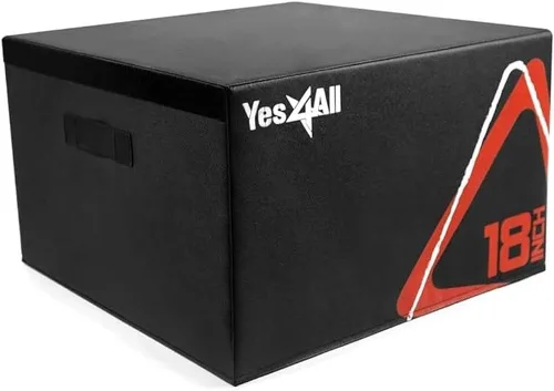 Vista 15 de Yes4All Caja pliométrica ajustable de espuma suave, entrenador de saltos - Para ejercicios pliométricos y acondicionamiento, múltiples variaciones