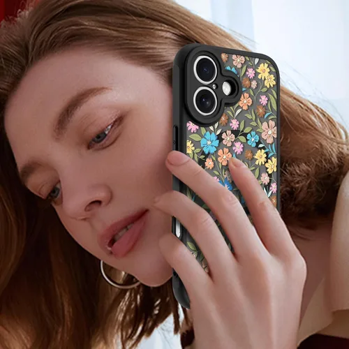Vista 100 de KANGHAR - Funda compatible con iPhone 11, diseño de leopardo negro, textura de neumático antideslizante, a prueba de golpes, funda protectora