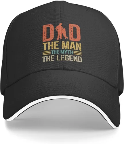 Vista 2 de QIZYOQA Dad The Man The Myth The Legend Baseball Cap for Men Women Adjustable Funny Dad Hat