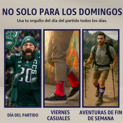 Vista 8 de For Bare Feet NFL - Calcetines unisex Mvp Crew Nfl L Color del