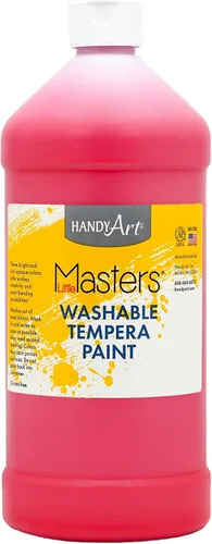 Vista 63 de Handy Art Little Masters - Pintura lavable, 16 onzas, color negro Bright & Mixable, High Opacity, Washable Colors for Classroom, Students, Kids