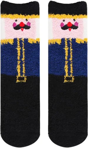 Vista 2 de Calcetines mullidos para hombre, unisex, lindos animales, acogedores, divertidos, esponjosos, cálidos, de invierno, de felpa, para dormir, regalos