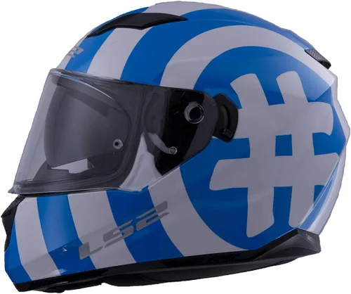 Vista 15 de LS2 Casco integral Stream Street Casco Ninja Red Blue