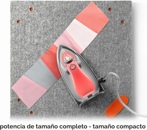 Vista 4 de Oliso M3Pro Project - Plancha de vapor con solemate (coral) y bolsa de transporte Oliso para mini planchas