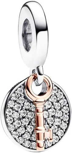 Vista 32 de Abalorio de plata de ley 925 calado para pulseras y collares de abalorios, regalos de joyería para mujeres