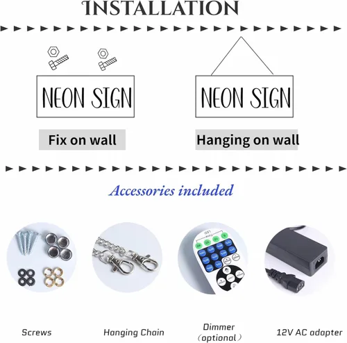 Vista 7 de Letrero de neón personalizado de Halloween, nombre LED espeluznante personalizado y luz de patrón, decoración de pared regulable para fiesta, porche