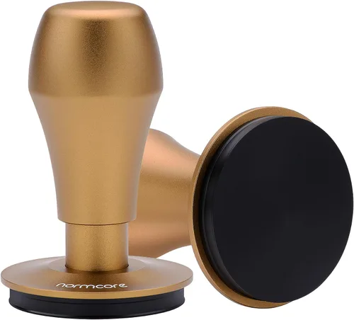 Vista 8 de Normcore 51mm Tamper para café, Tamper para Espresso, Tamper con carga de resorte V4 con revestimiento PVD de titanio, base plana, muelles