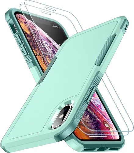 Vista 10 de SPIDERCASE Funda para iPhone Xs Max, [Protección contra Caídas de Grado Militar de 10 FT] [Antideslizante]