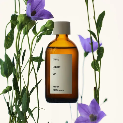 Vista 6 de SIORIS Suero Botanical Radiance, suero facial coreano con flor de globo, brócoli y rosa de damasco, refuerzo de humedad iluminador para piel