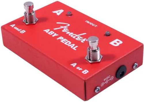 Vista 3 de Fender ABY Pedal Pedal de Cambio, Rojo