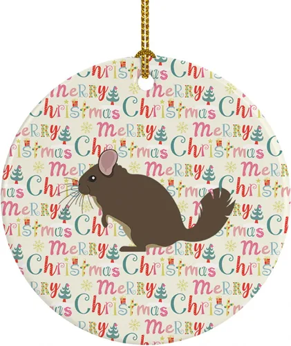 Vista 55 de Caroline's Treasures Adorno de cerámica de avestruz común para árbol de Navidad, decoración colgante para el hogar, Navidad, vacaciones, fiesta