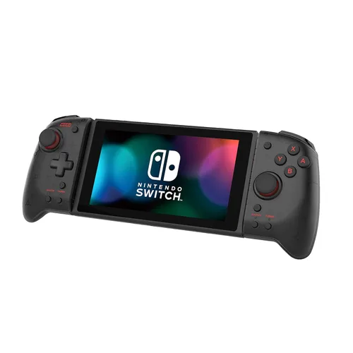 Vista 4 de Hori Nintendo Switch Split Pad Pro (Black) Ergonomic Controller for Handheld Mode - Officially Licensed By Nintendo - Nintendo Switch (Renewed)