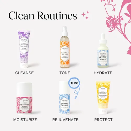 Vista 8 de LilyAna Naturals Crema de ojos - Crema de ojos para ojeras e hinchazón, crema para debajo de los ojos, crema antienvejecimiento para ojos que reduce