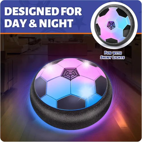 Vista 6 de Officygnet Hover Soccer Ball para Niños, Juguetes de Interior Regalos para Niños de 6, 7, 8, 9, 10, 11, 12 Años de Edad, Juguetes de Fútbol Flotante
