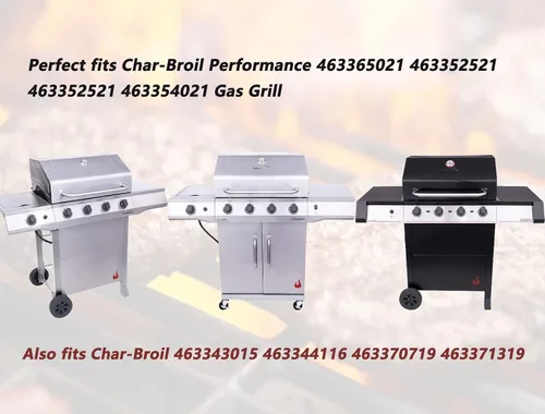 Vista 2 de Rejillas de parrilla para Charbroil Performance 4 quemadores para Char-Broil 463365021 463365724 463365522 463352521, rejillas de parrilla de 17