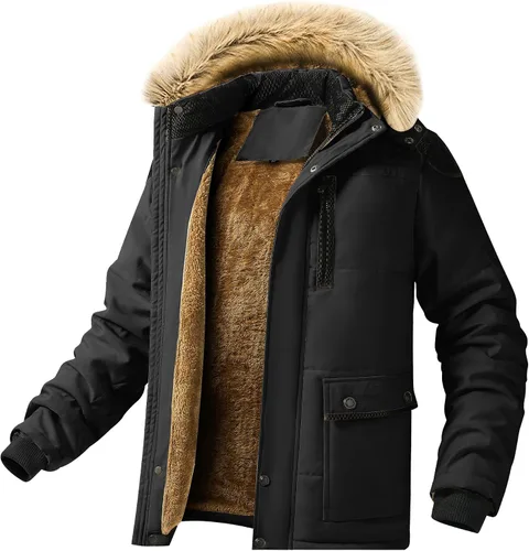 Vista 2 de Chaqueta de esquí impermeable de invierno para hombre, abrigo con capucha cálido y resistente al viento