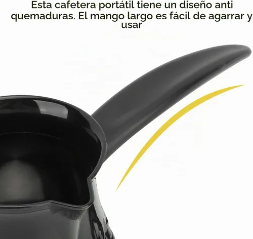 Vista 3 de Ejoyous Ejoyous0aeqg3zn5u - Cafetera eléctrica de acero inoxidable de 20.3 fl oz con mango extraíble para el hogar y los viajes, hervidores