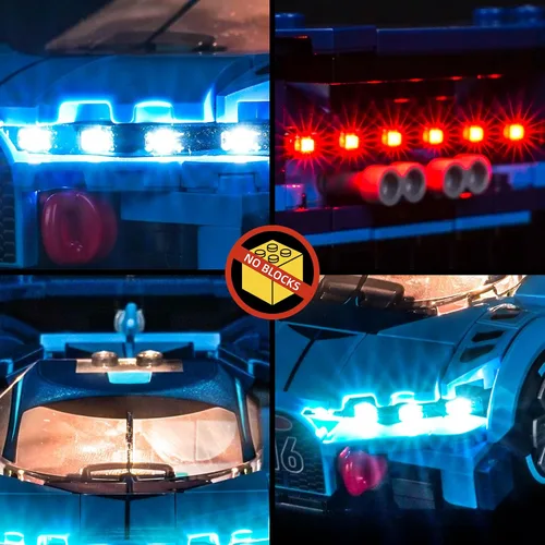 Vista 6 de BrickBling Luz compatible con Lego Bugatti Vision GT Hyper