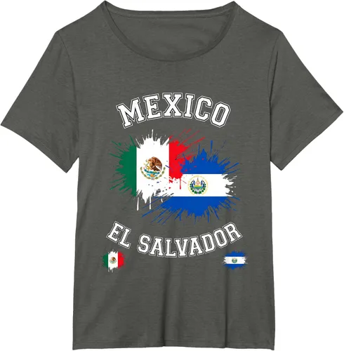 Vista 97 de Camiseta de recuerdo de la bandera vintage de El Salvador de México