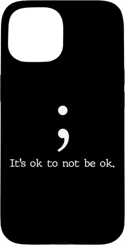 Vista 6 de Mental Health Awareness Shirts Semicolon Quote Gift Case for iPhone 17