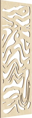 Vista 89 de 9 3/8"W x 24 3/8"H x 1/4"T Northfield Decorativos Paneles de Pared de Madera Calado, Abedul