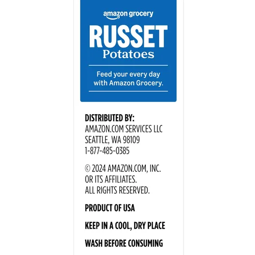 Vista 4 de Amazon Grocery, Papas Russet, 5 libras (Anteriormente marca Fresh, el empaque puede variar)