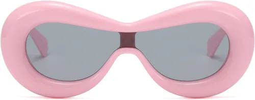 Vista 6 de GIFIORE Gafas de sol infladas, de gran tamaño, divertidas, para labios, gafas de sol de moda, estéticas, estilo de diseñador