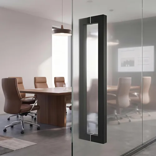 Vista 7 de TOGU TG-R3030 - Manija de puerta de acero inoxidable 304 de acero inoxidable 304 con forma cuadrada/rectangular sólida de 0.047 in de grosor