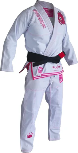 Vista 4 de FLUORY BJJ Gi - Traje brasileño Jiu Jitsu para mujer, kimonos para mujer, uniforme BJJ