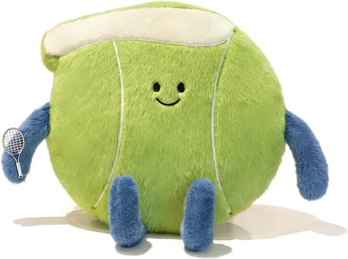Vista 10 de Linda Almohada de Béisbol Suave Animal de Peluche de Béisbol Almohadas Deportivas, 17.7" Regalos de Juguete de Peluche Únicos para Adolescentes
