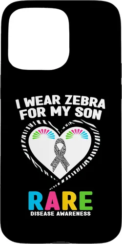 Vista 31 de I Wear Zebra for My Son Rare Disease Awareness Day 2026 Case for iPhone 17