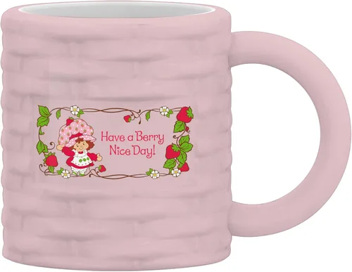 Vista 35 de Silver Buffalo Strawberry Shortcake Bake the World a Better Place - Taza ancha de cerámica con leche, 17 onzas