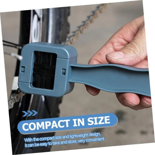 Vista 5 de INOOMP Limpiador de cadena de bicicleta reutilizable Cepillo de motocicleta conveniente limpiador profesional de motocicleta